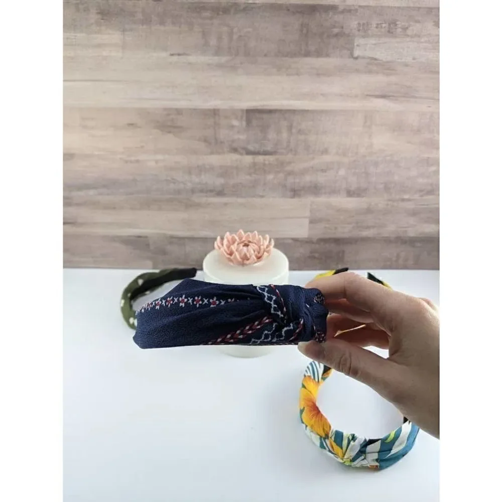 Printed Knotted Headbands Set